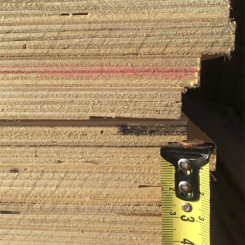 Фанера ФК 1525x1525x9 мм сорт 4/4 нешлифованная