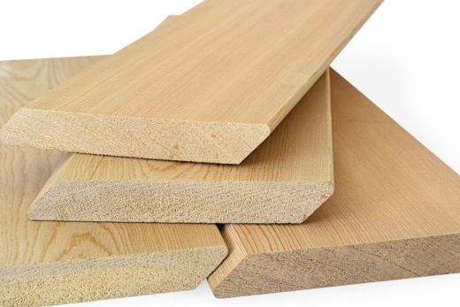 Планкен косой (лиственница) 20x140мм 2.5м-4м сорт С