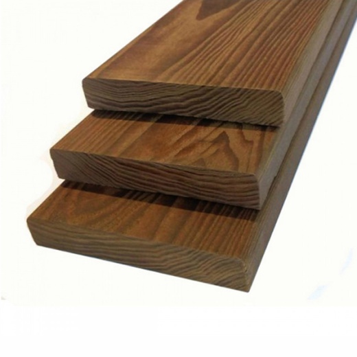 Палубная доска из термолиственницы 28x90мм сорт Экстра