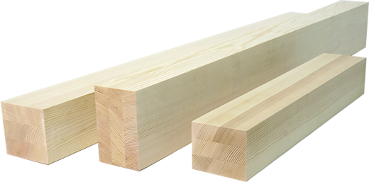 Клееный брус (лиственница) 80x80мм 2-6м Сорт Экстра